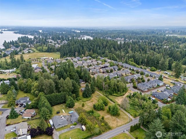 an aerial view of a city with lots of residential buildings