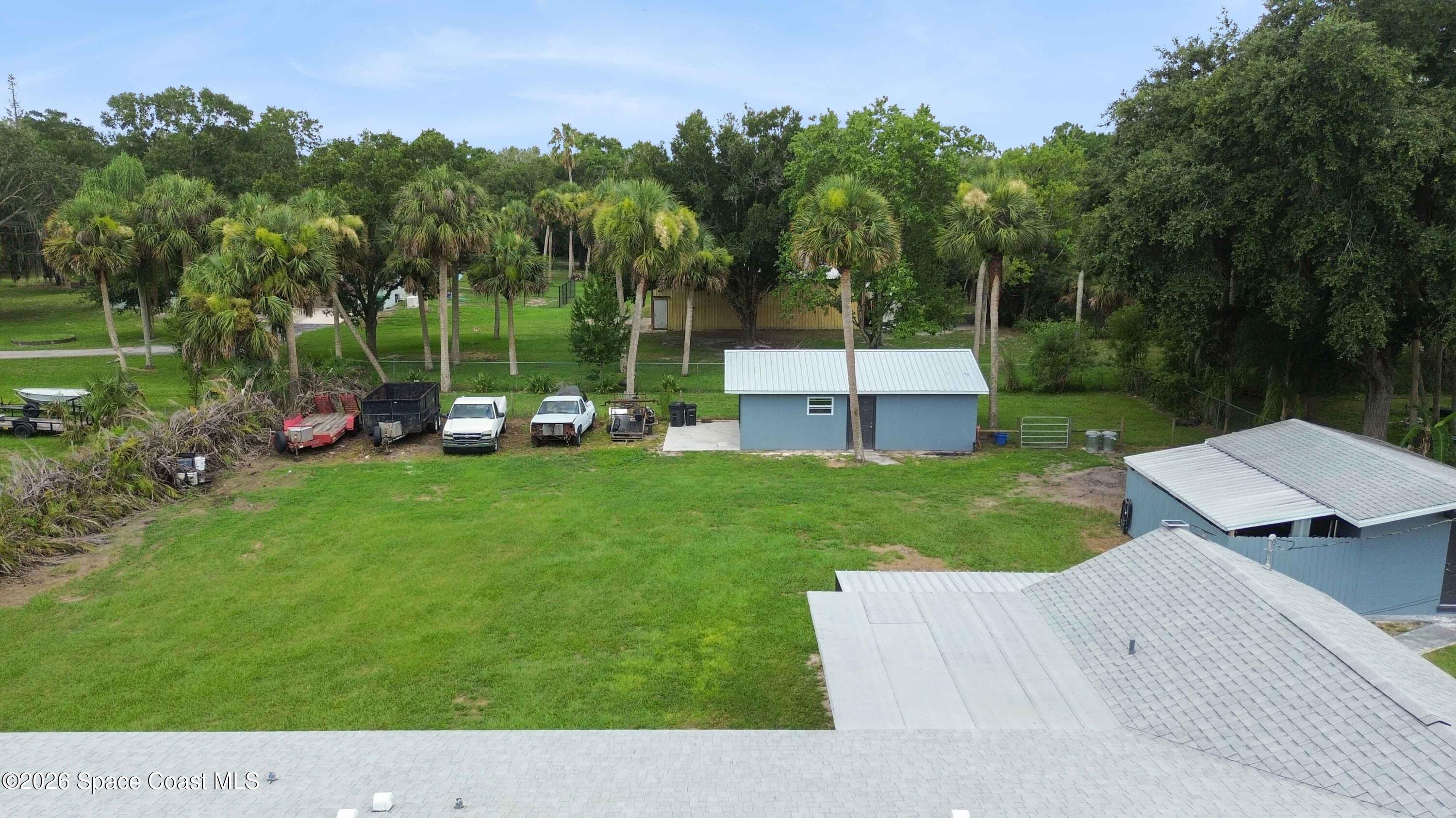 4105 Rector Road Cocoa, FL 32926 - Photo 39 of 49 Aerial of Backyard
