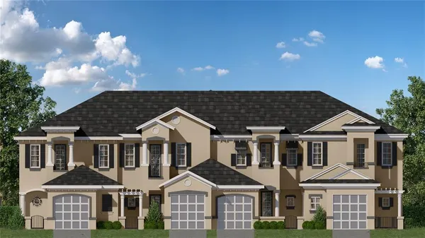 front view of a house with balcony