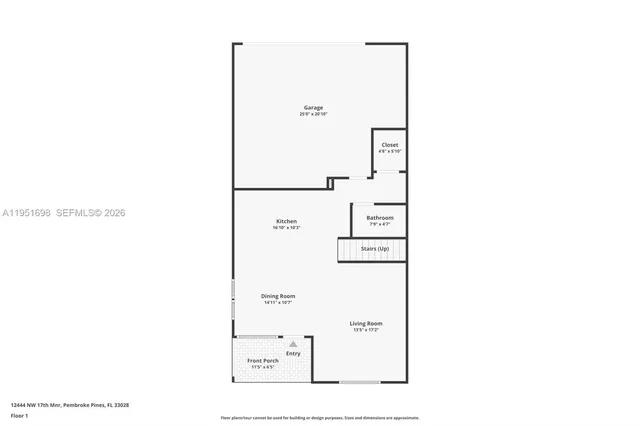 $750,000 | 12444 Northwest 17th Manor, Pembroke Pines, FL 33028