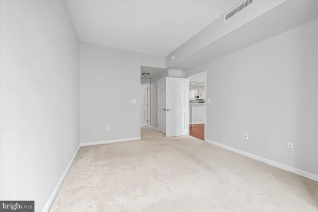 a view of an empty room