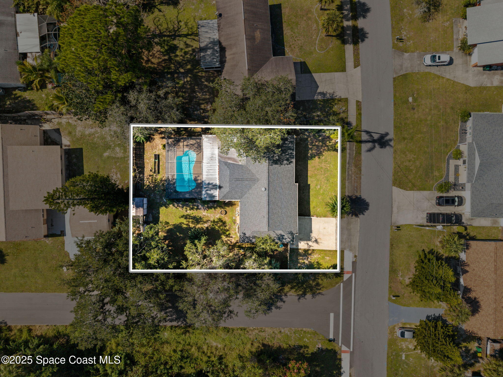 4257 Piedras Street Cocoa, FL 32927 - Photo 21 of 23 an aerial view of residential houses with outdoor space