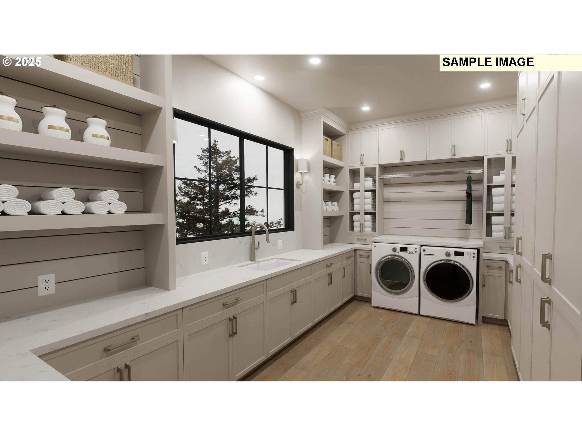527 Southwest Hoffman Road West Linn, OR 97068 - Photo 20 of 33 a bathroom with a double vanity sink a mirror and shower