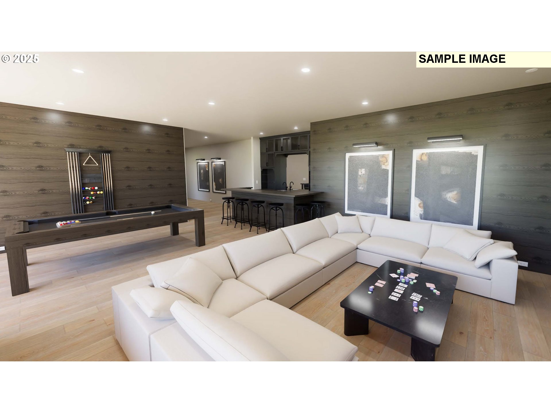 527 Southwest Hoffman Road West Linn, OR 97068 - Photo 27 of 33 a living room with furniture and a flat screen tv