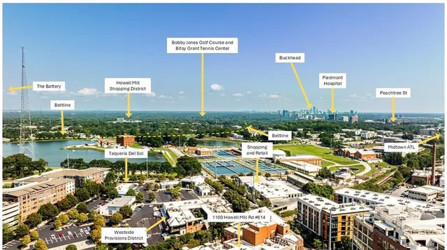 $539,500 | 1100 Howell Mill Road Northwest, Unit 614, Atlanta, GA 30318