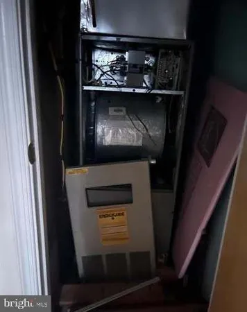 a view of a storage room