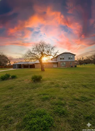 a view of a lake with houses