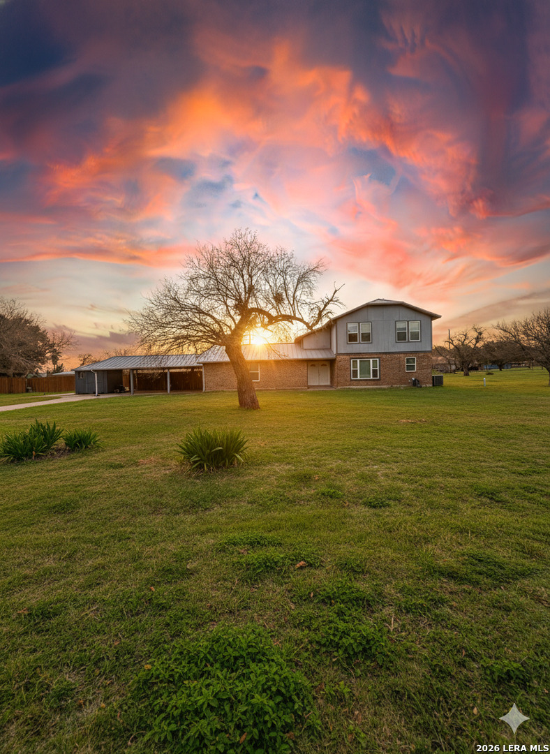 106 Adkins Road Refugio, TX 78377 - Photo 2 of 11 a view of a lake with houses