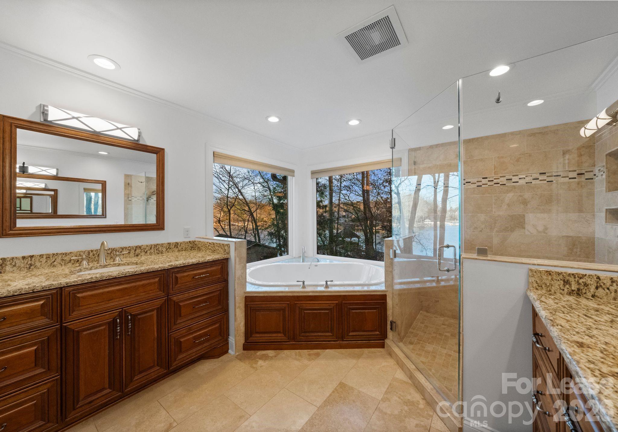 19709 Stough Farm Road Cornelius, NC 28031 - Photo 20 of 48 a bathroom with a tub sink and mirror