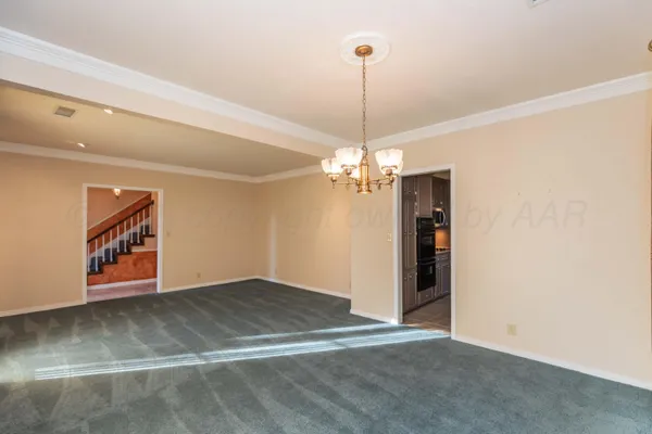 a view of an empty room