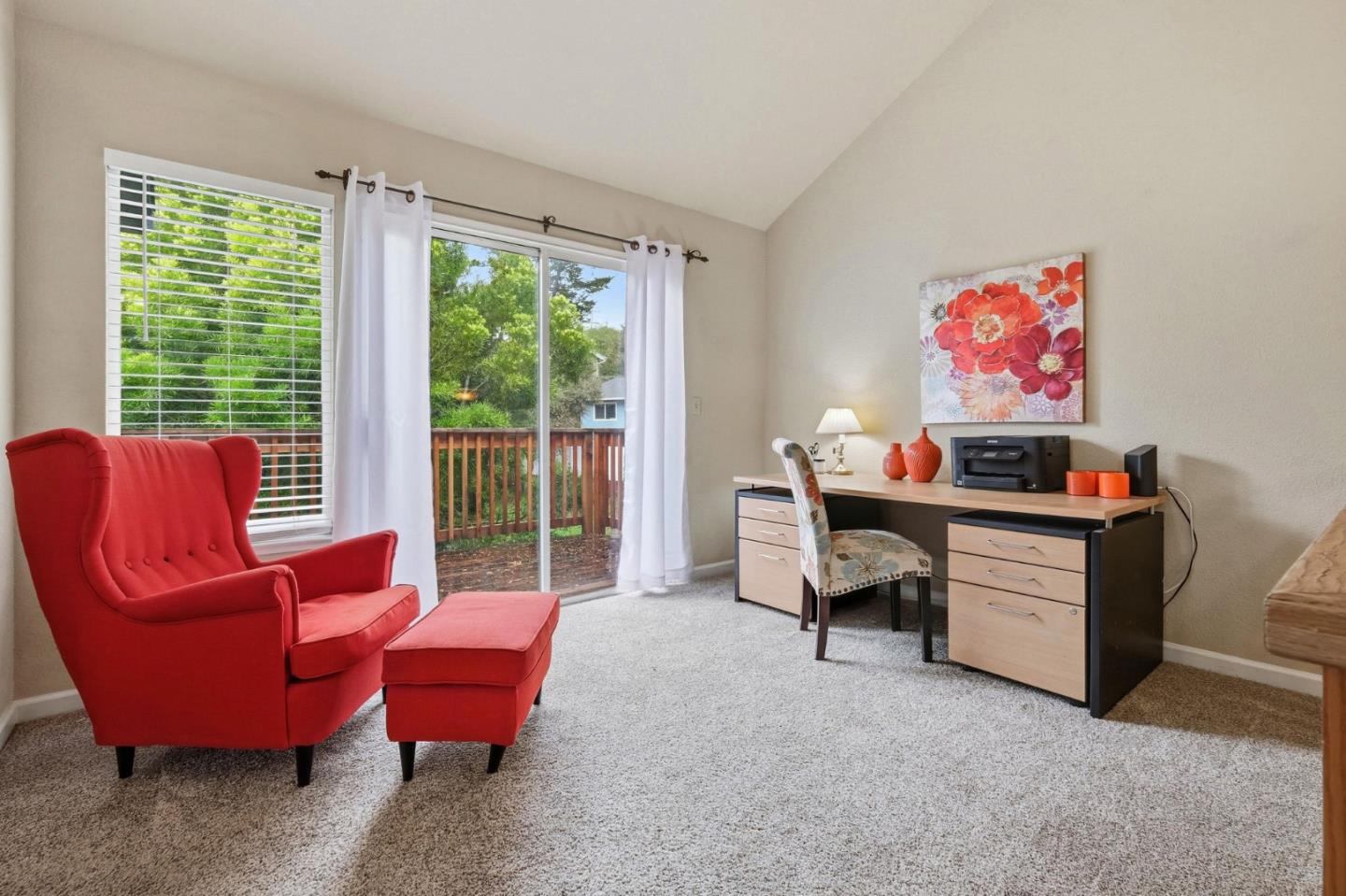 303 Dry Creek Road Aptos, CA 95003 - Photo 21 of 41 a workspace with furniture and a window