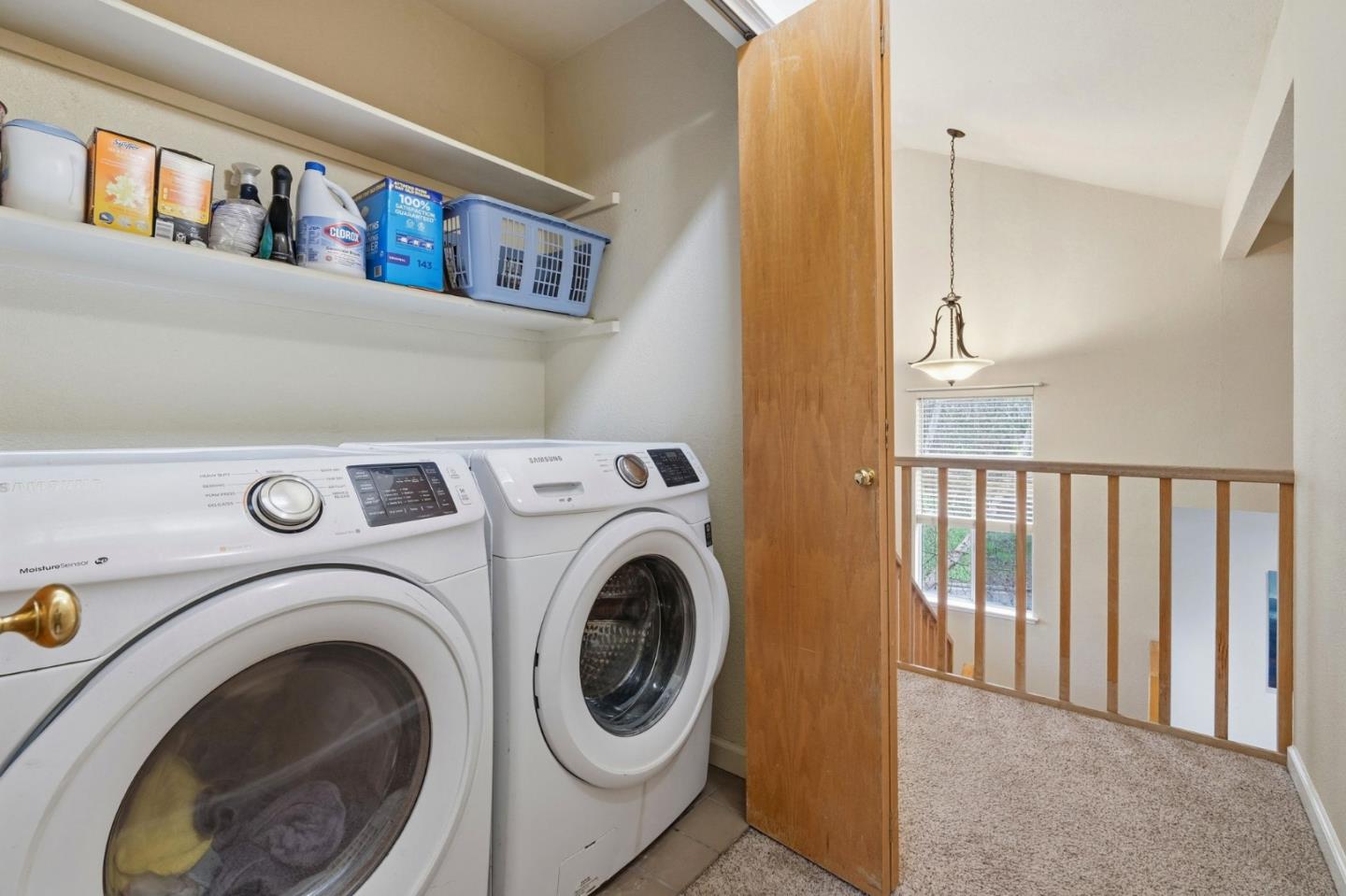 303 Dry Creek Road Aptos, CA 95003 - Photo 33 of 41 a view of storage and utility room with washer and dryer