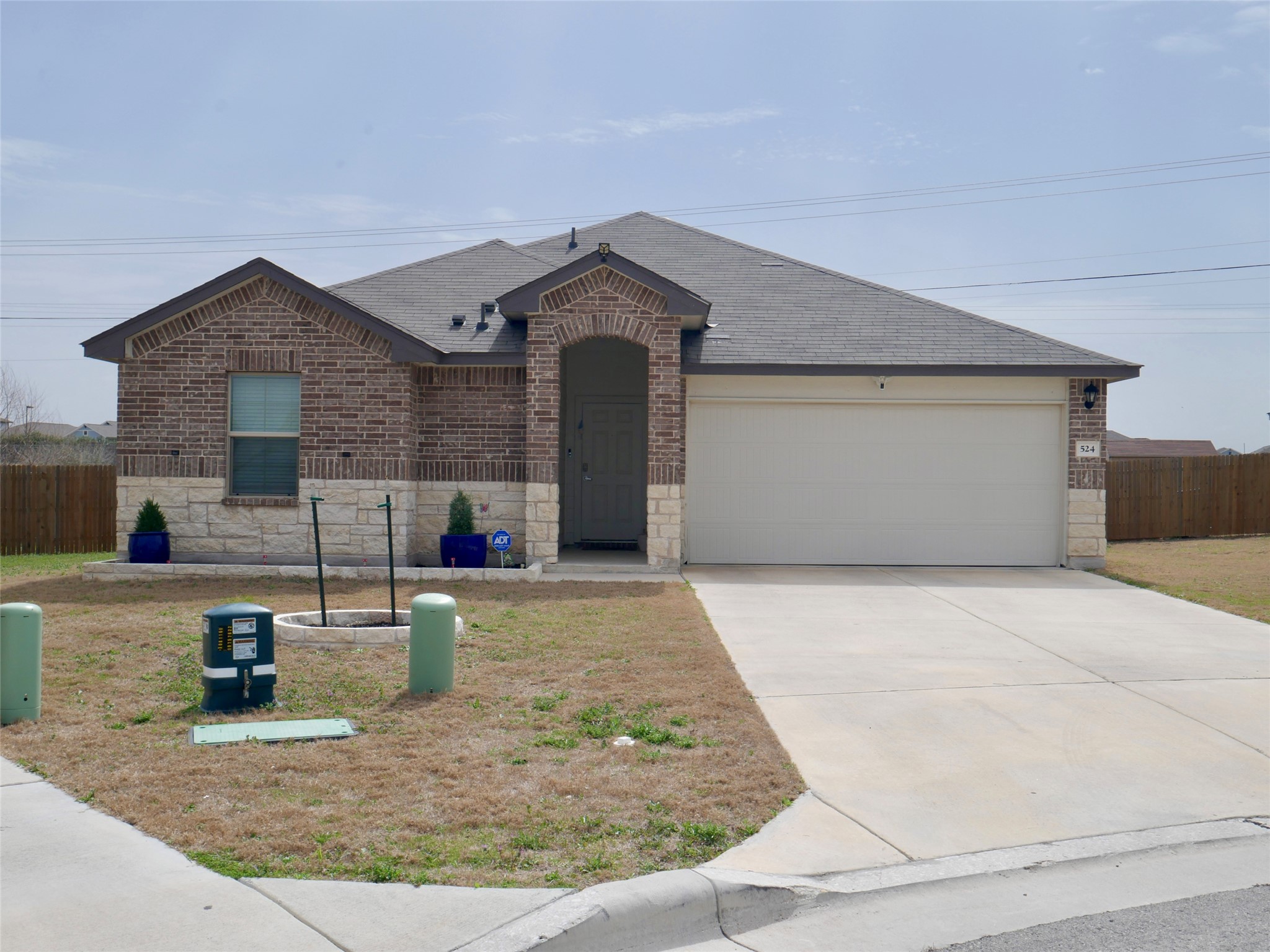 a view of a house with a patio