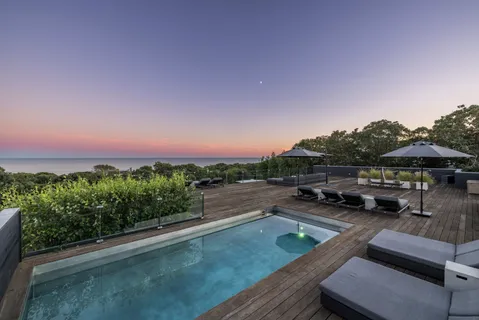 a view of a balcony with outdoor space