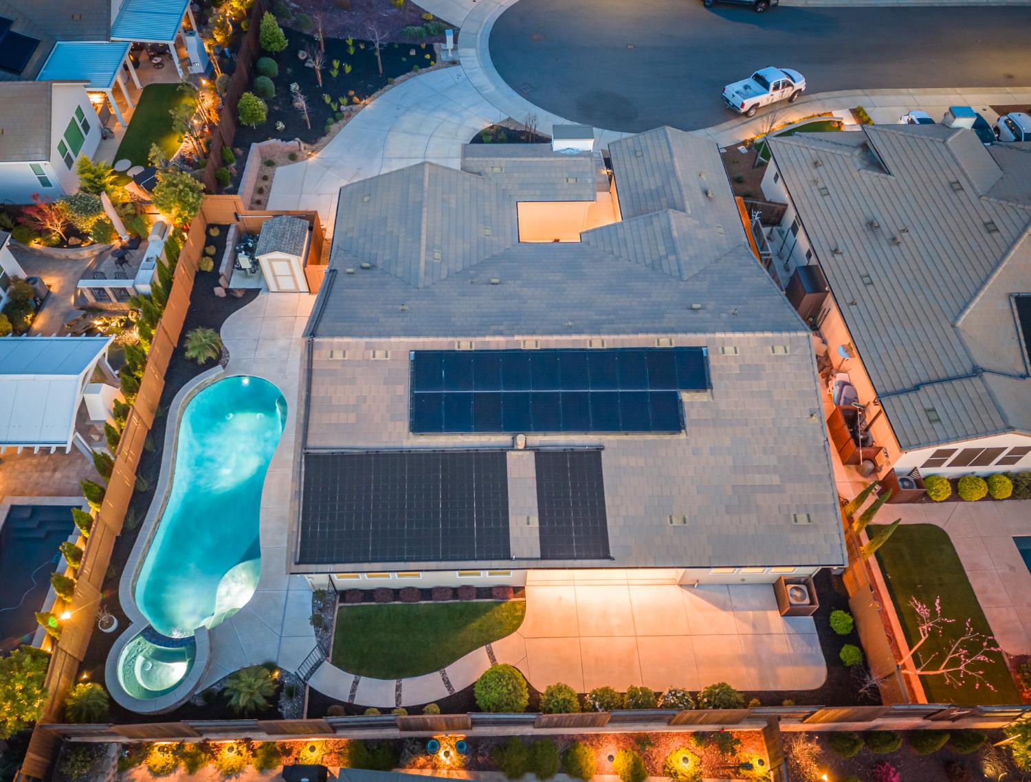 124 Basile Court Lincoln, CA 95648 - Photo 47 of 55 view from above of property with a pool