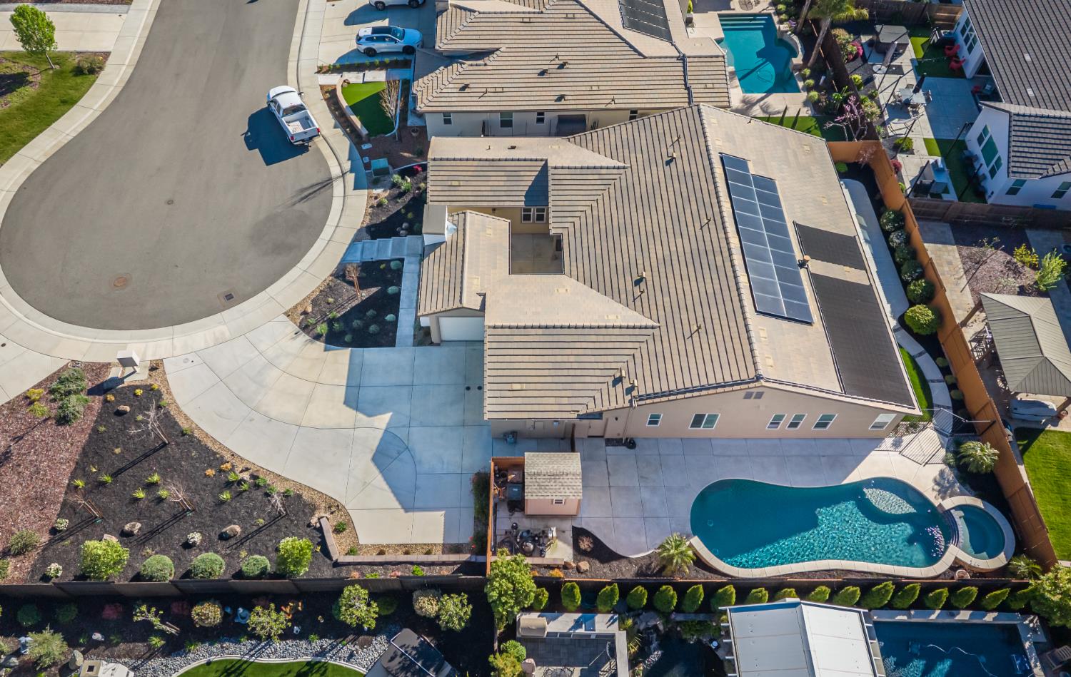 124 Basile Court Lincoln, CA 95648 - Photo 53 of 55 bird's eye view of a pool