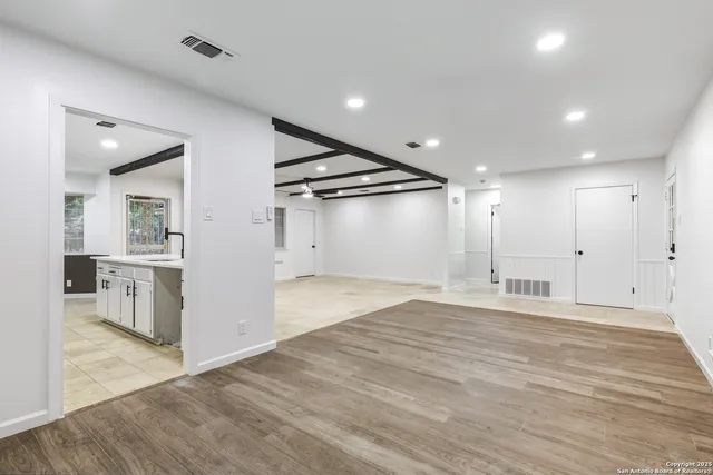 a view of an empty room