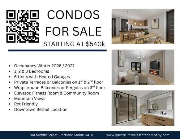 $540,000 | 23 Cross Street, Unit 106, Bethel, ME 04217