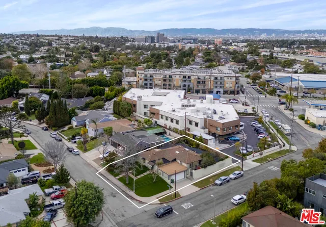 an aerial view of a city with lots of residential buildings