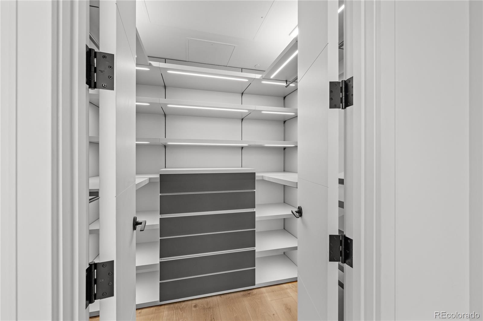 1901 Wazee Street, Unit 1110 Denver, CO 80202 - Photo 16 of 36 a view of walk in closet with empty racks