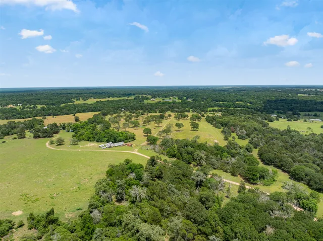a view of a lake from a yard