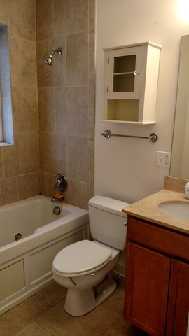 1542 West Sherwin Avenue, Unit GS Chicago, IL 60626 - Photo 8 of 11 a bathroom with a sink a toilet and shower