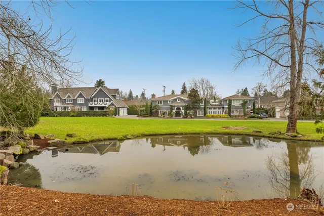 a view of a swimming pool and outdoor space