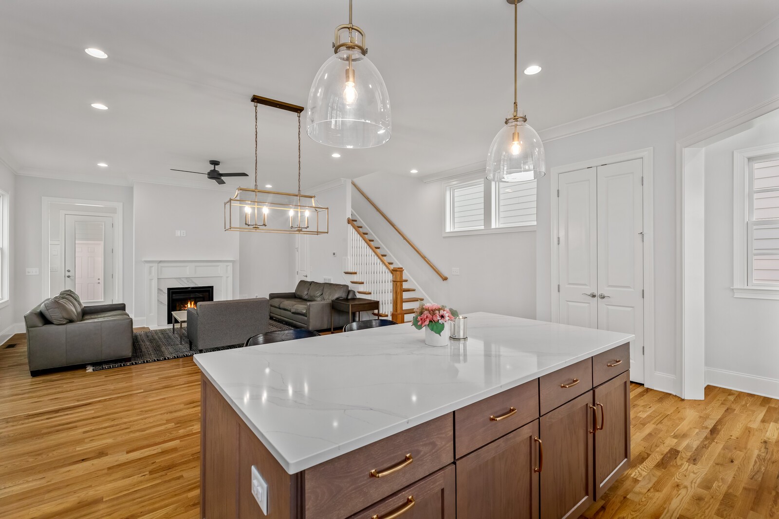 844 Horizon Drive Franklin, TN 37064 - Photo 13 of 48 a living room with furniture and a chandelier