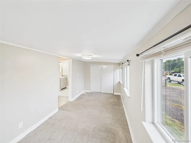 a view of an empty room