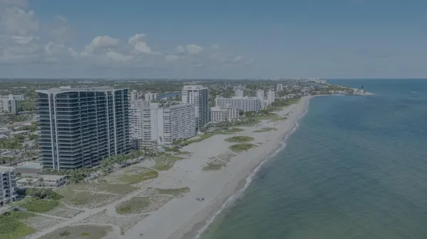a view of a brick building