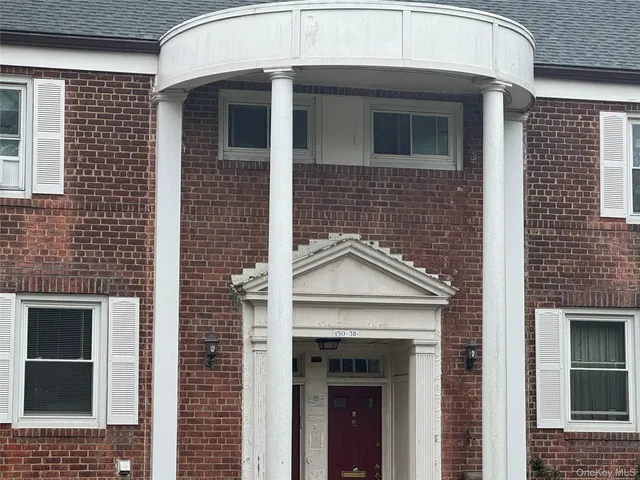 a view of front door of house