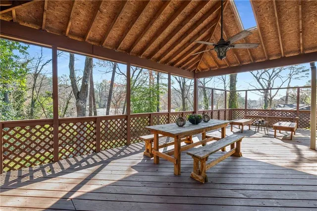 a view of outdoor seating