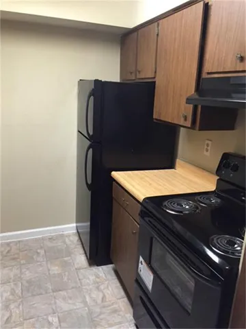 a front view of a building with street