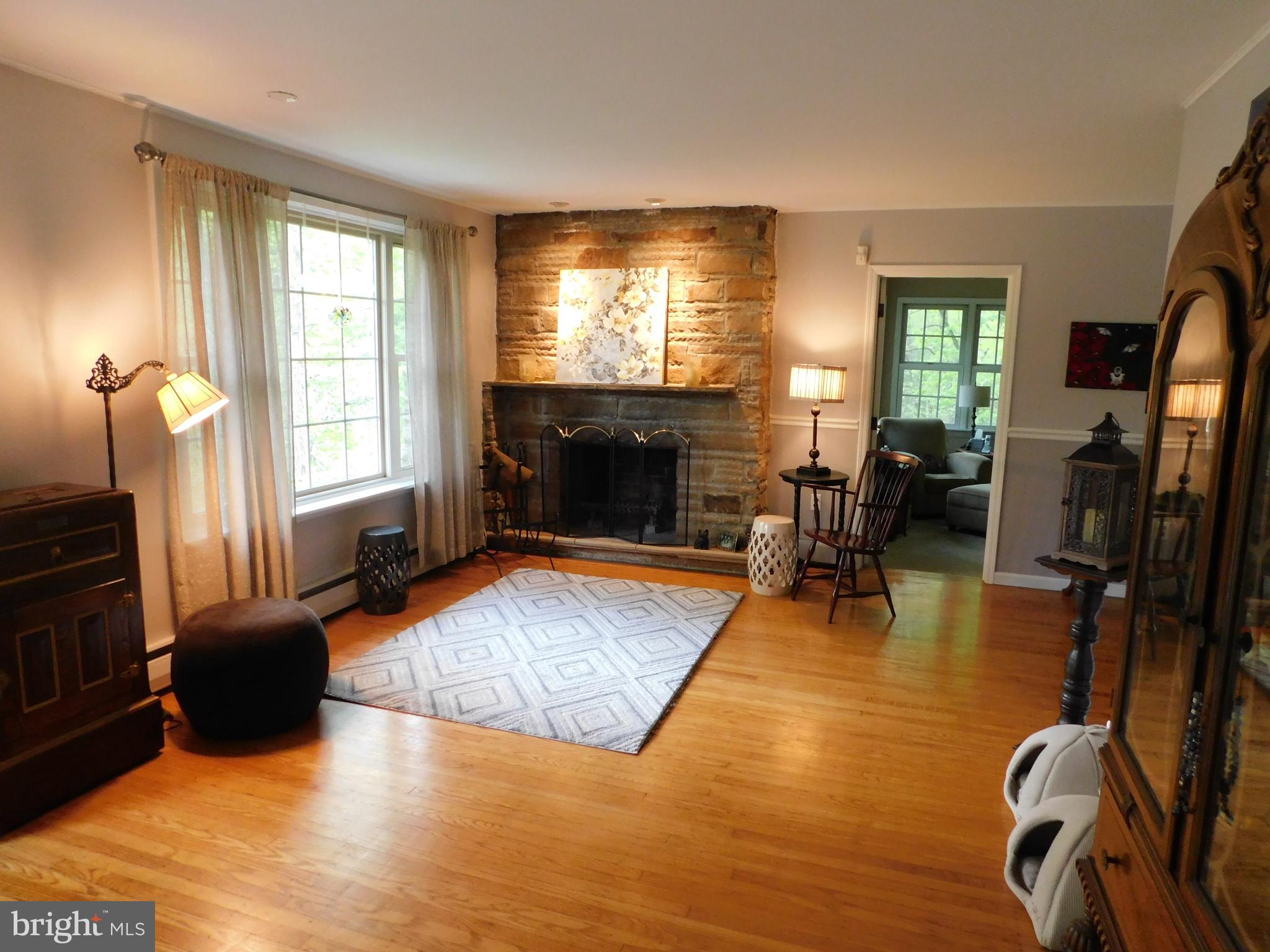 205 Crozerville Road Aston, PA 19014 - Photo 7 of 31 Living Room w/Fireplace
