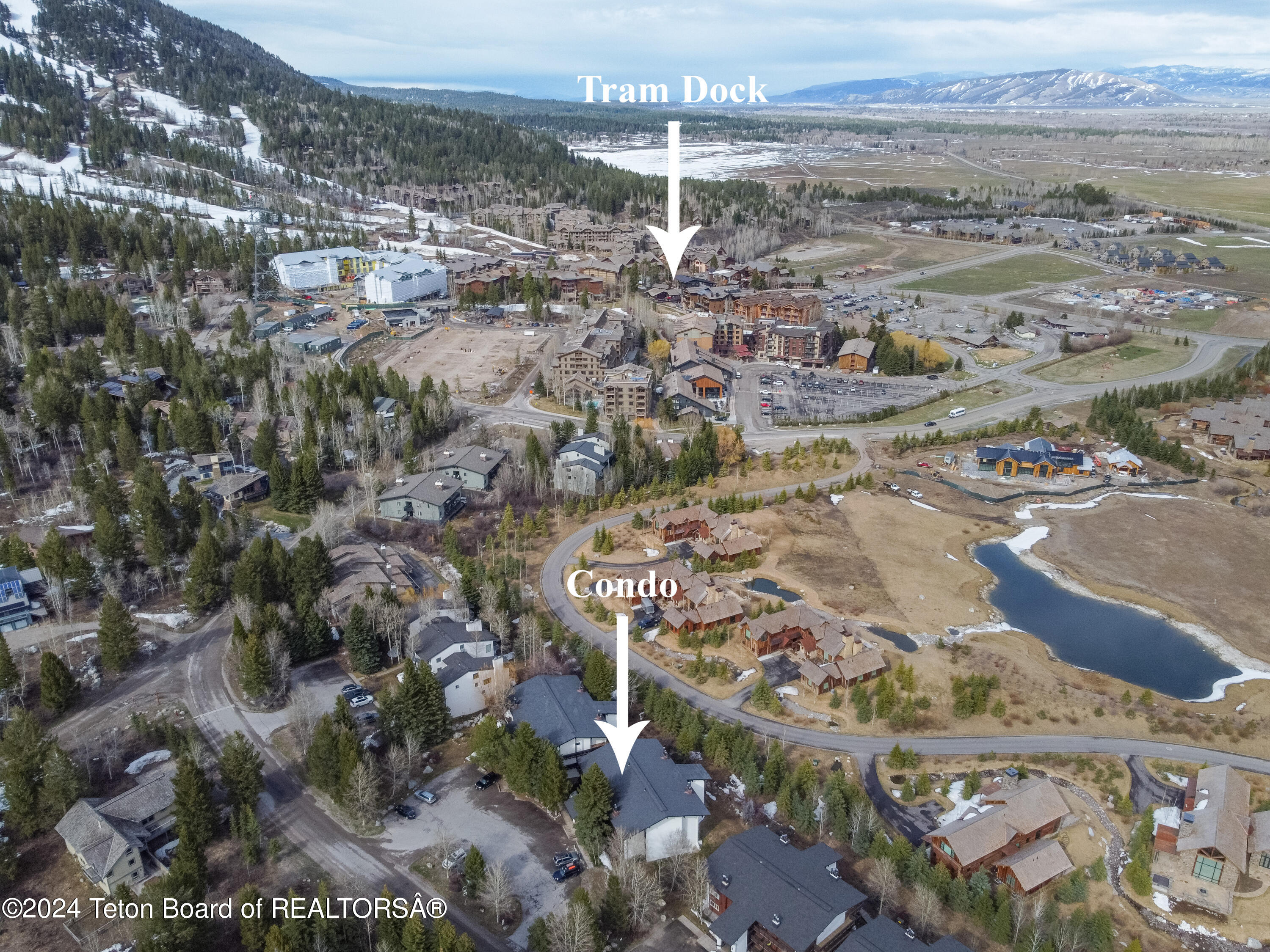 7170 North Rachel Way, Unit B5 Teton Village, WY 83025 - Photo 22 of 23 GV_B5_Drone-5 copy