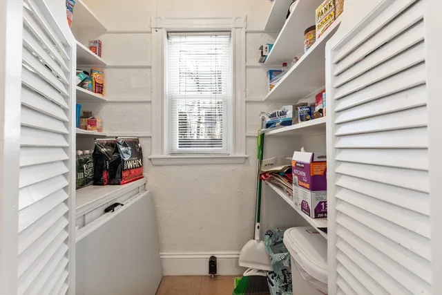 a view of stairs and an empty room