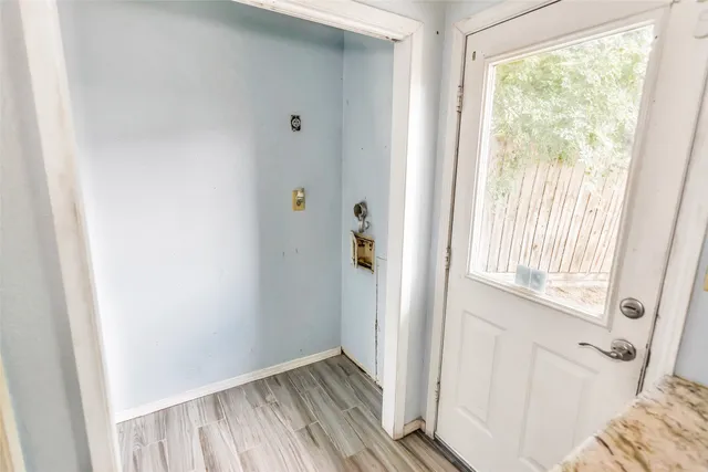 a view of an front door