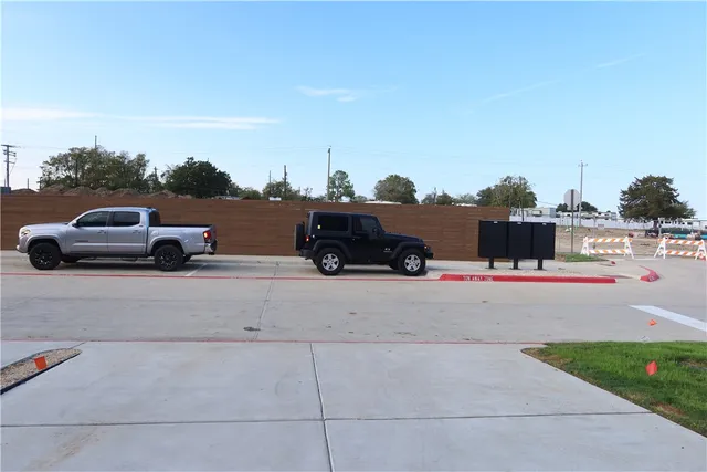 a car parked on the side of the road