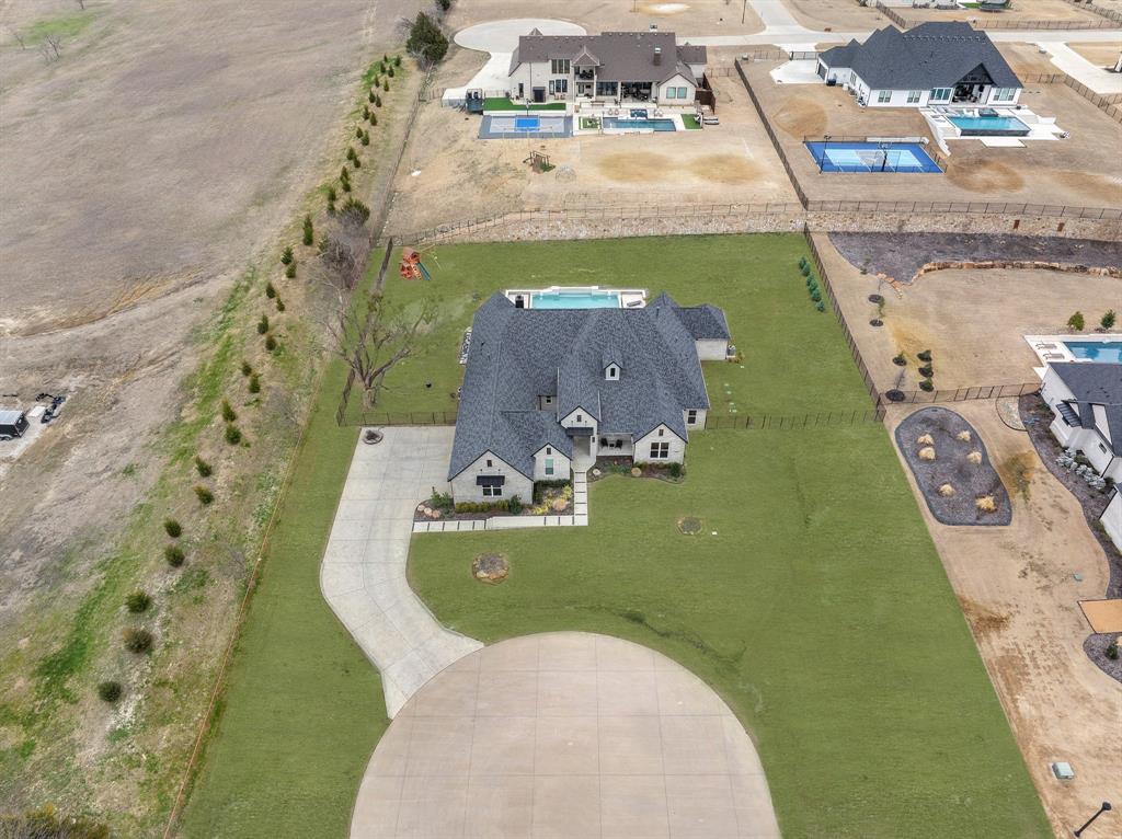 1405 Custer Court Celina, TX 75009 - Photo 38 of 40 an aerial view of a house with a yard