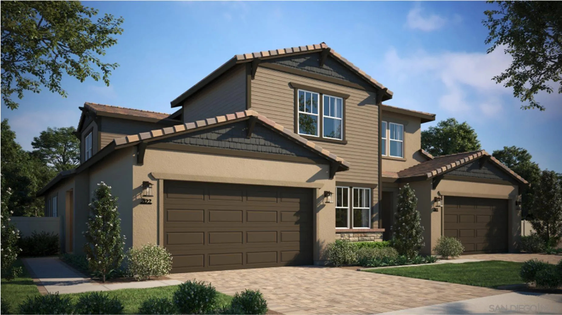 17254 Abbey Road Poway, CA 92064 - Photo 1 of 23 a front view of a house with a yard