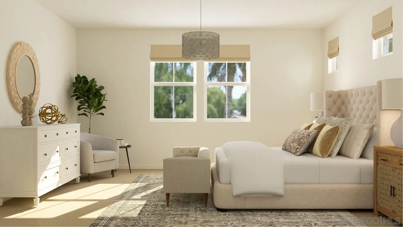 17254 Abbey Road Poway, CA 92064 - Photo 18 of 23 a bedroom with a bed and a window