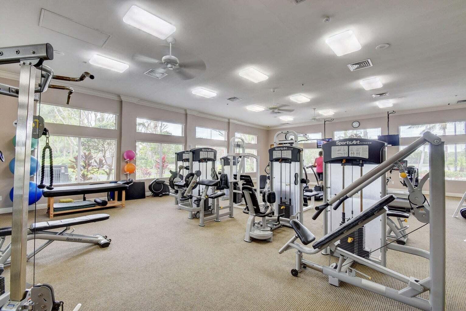 7035 Vivaldi Lane Delray Beach, FL 33446 - Photo 31 of 39 a view of a room with gym equipment