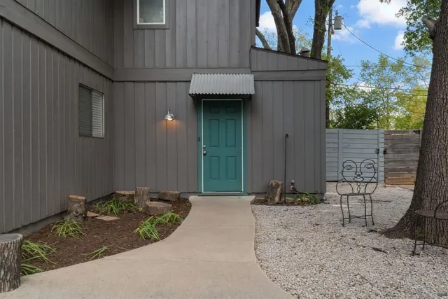 a front view of a house