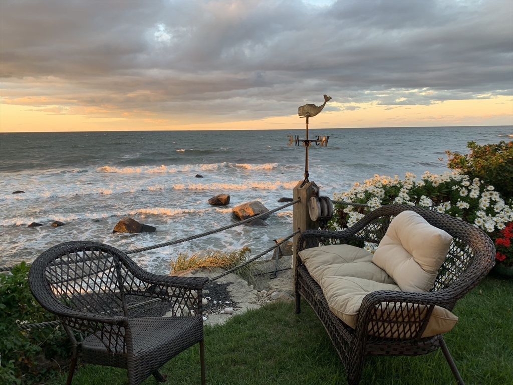 232 Manomet Point Road Plymouth, MA 02360 - Photo 14 of 24 a view of a ocean from a terrace