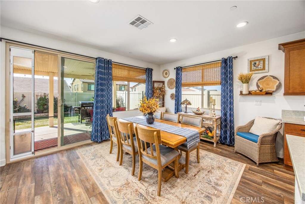5806 Dragonfly Street Banning, CA 92220 - Photo 20 of 40 a view of a dining room with furniture window and outside view