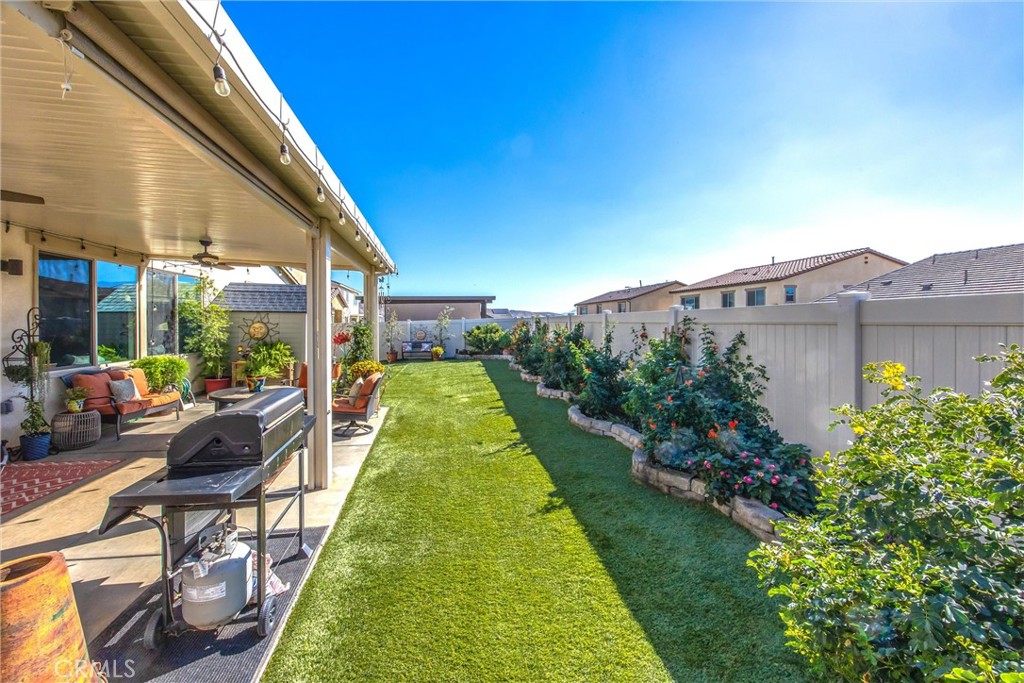5806 Dragonfly Street Banning, CA 92220 - Photo 36 of 40 a view of swimming pool with a patio