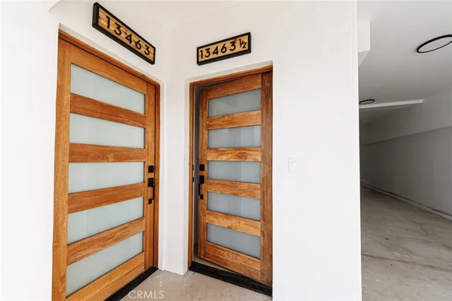 a view of an entryway door