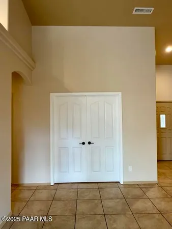 a view of wooden door
