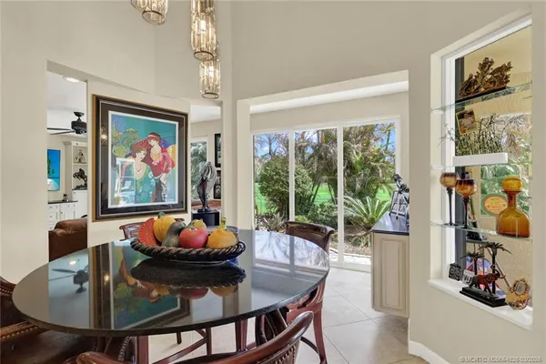 a living room with furniture a fireplace