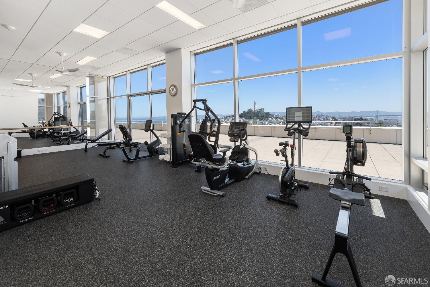 1750 Taylor Street, Unit 1001 San Francisco, CA 94133 - Photo 36 of 43 a view of a room with gym equipment